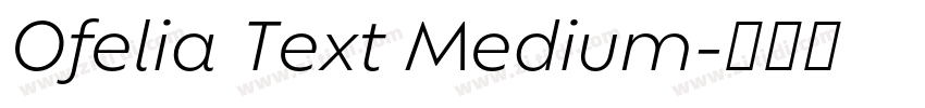 Ofelia Text Medium字体转换